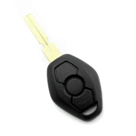 Carguard Carcasa pentru Cheie BMW cu 3 Butoane si Lama cu 4 Piste Calitate Premium Negru