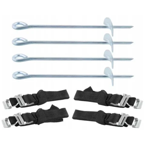 Malatec Set Accesorii Trambulina MY2907 4 Ancore Universale si 4 Curele