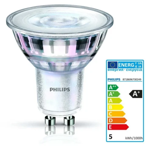 Philips Bec CorePro LEDspot 5W GU10 – 36° 840 4000K dimmable natural light