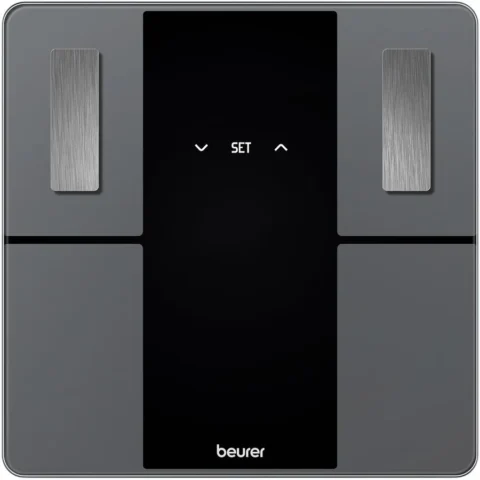 Beurer Cantar corporal diagnostic scale BF 500 Super Black Edition (grey/black, Bluetooth)