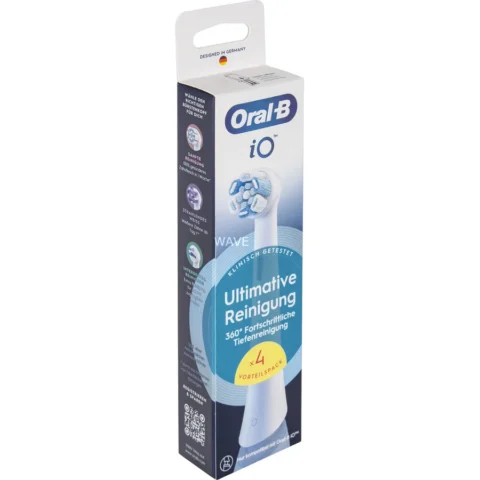 Oral-B iO Ultimate Cleaning 4-pack, white brush heads