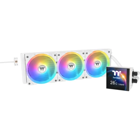Thermaltake MAGFloe 360 Ultra ARGB Sync AIO Liquid Cooler, White, Snow Edition
