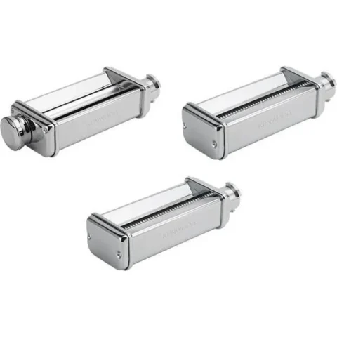 Kenwood pasta set MAX980ME, attachment (chrome, lasagne roller, cutting inserts for fettuccine and spaghetti)