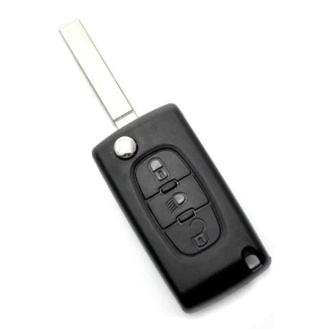 Carguard Carcasa pentru Cheie Citroen / Peugeot 307 Tip Briceag cu 3 Butoane Lama VA2-SH3 fara Suport Baterie Negru Carguard Carcasa pentru Cheie Citroen / Peugeot 307 Tip Briceag cu 3 Butoane Lama VA2-SH3 fara Suport Baterie Negru