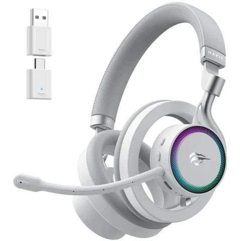 Havit Casti Fuxi-H8 Wireless Gaming Alb