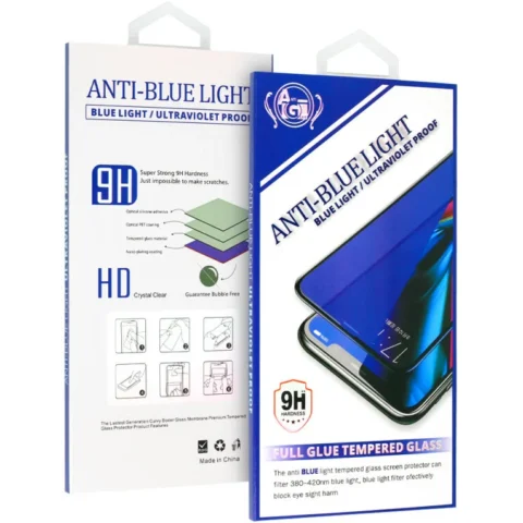 OEM Folie protectie Sticla Securizata Full Glue Anti Blue Light pentru Apple iPhone SE (2022) / SE (2020)