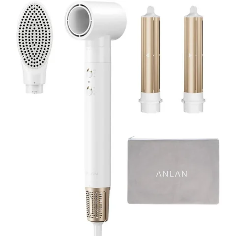 ANLAN Aparat Multifunctional 4 in 1 Uscator Ondulator Perie de Modelare Perie de Indreptare