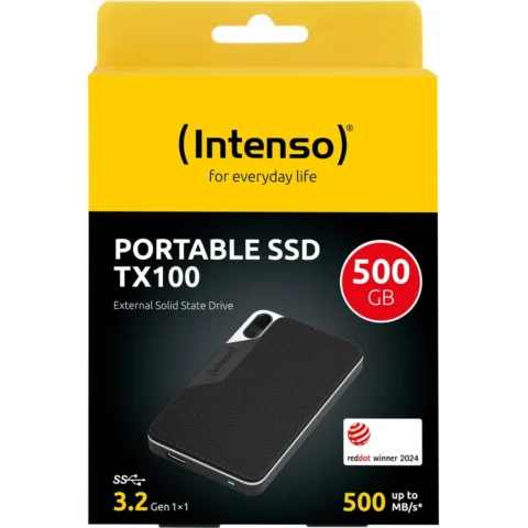 Intenso SSD Extern TX100 500GB USB-C Black