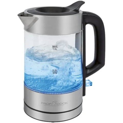 ProfiCook Fierbator PC-WKS 1229 G 1L 1600W Transparent