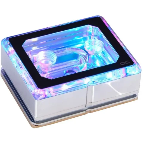 Alphacool Ice Block XPX PRO RGB – Plexi Chrome Digital