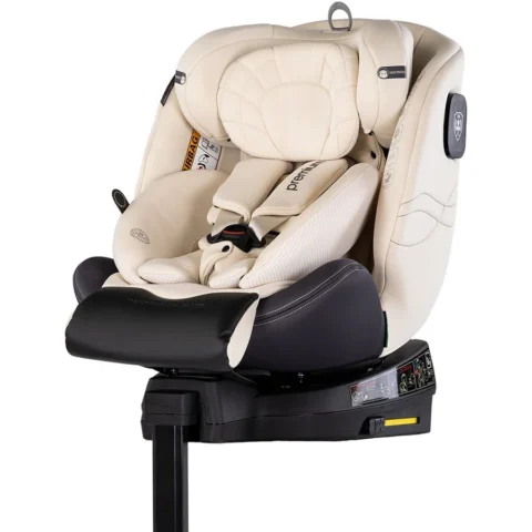 Chipolino Scaun Auto Copii Premium I-Size 40-150CM cu Sistem Isofix Varsta 0 – 12 Ani Maxim 36KG Bej