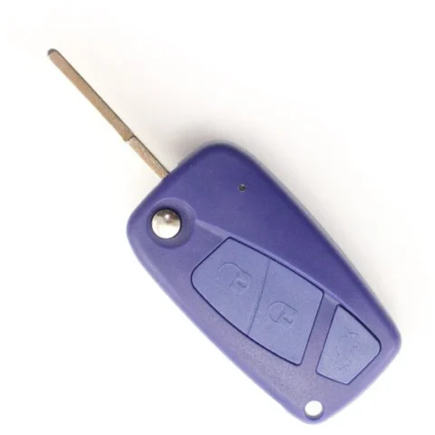 Carguard Carcasa pentru Cheie Fiat Tip Briceag 3 Butoane Violet