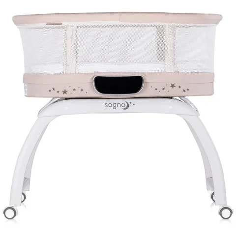 Chipolino Patut cu Leganare Sogno 2 in 1 Cantar Integrat 0 – 6 Luni Macadamia