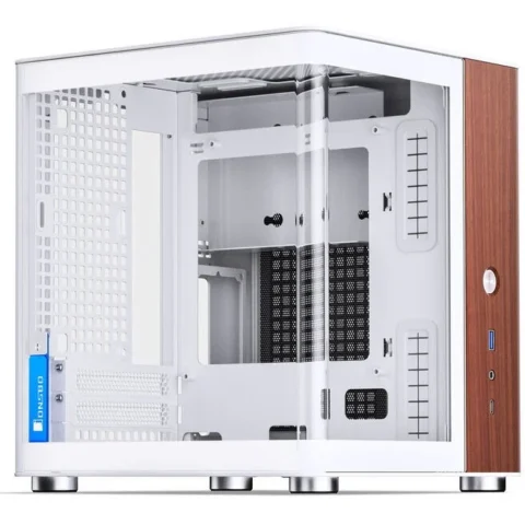 Jonsbo Carcasa TK-0 PC Mini-Tower Mini-ITX Tempered Glass Alb