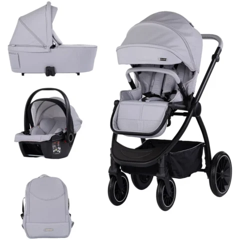 Chipolino Carucior Prestige 3 in 1 de la Nastere Maxim 22KG Platinum