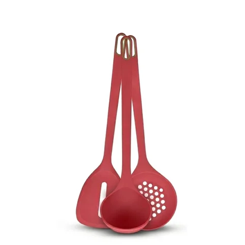 OEM Set 3 Ustensile Silicon Rosu