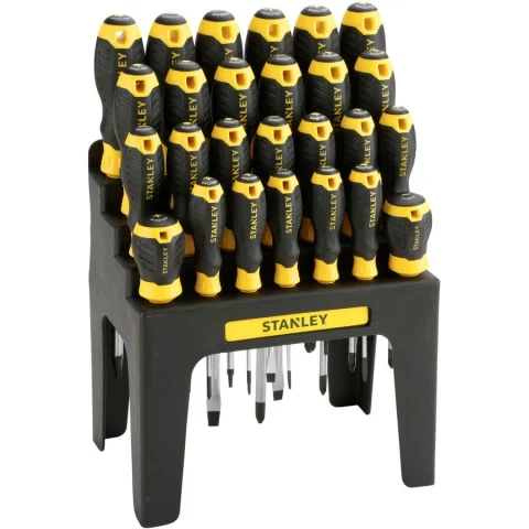 Surubelnita Screwdriver Set with Storage Rack (Black/Yellow, 26 Pieces)
