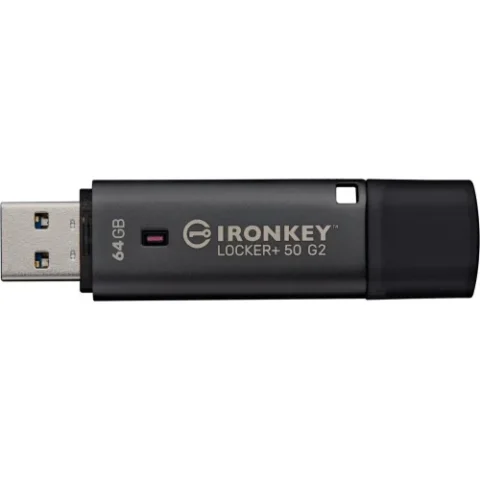 Kingston Memorie USB IronKey Locker+ 50 G2 64GB USB 3.0 Anthracite
