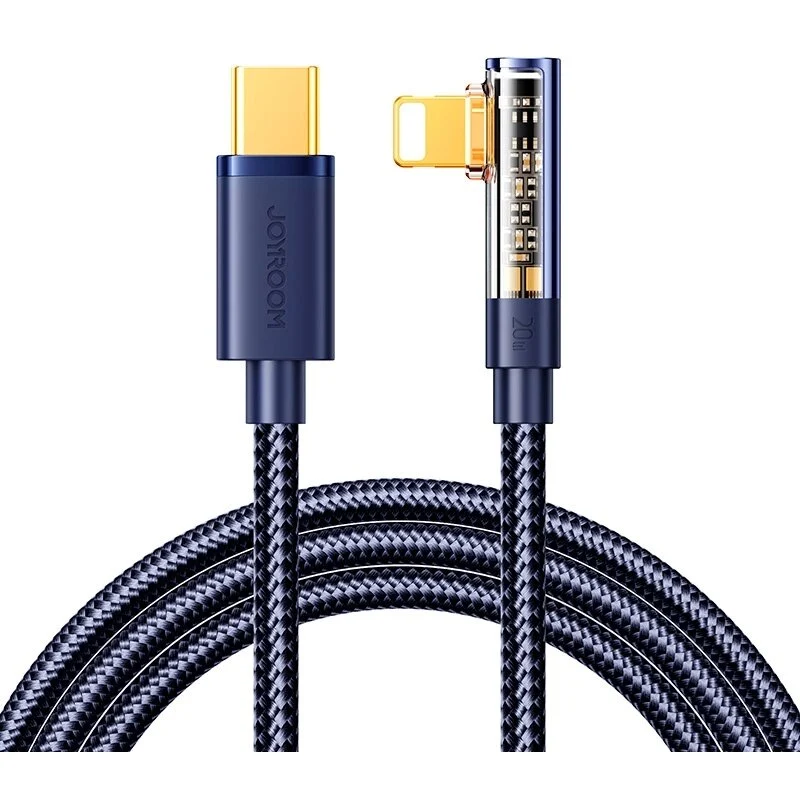 Cablu de date S-CL020A6, USB-C/Lightning, 20W, 1.2m, Albastru