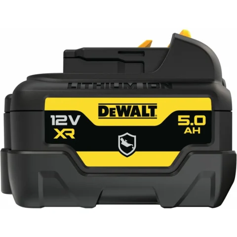 DeWALT XR Battery DCB126G, 12 Volt 5Ah black/yellow, housing protection against chemicals, acids and fuels