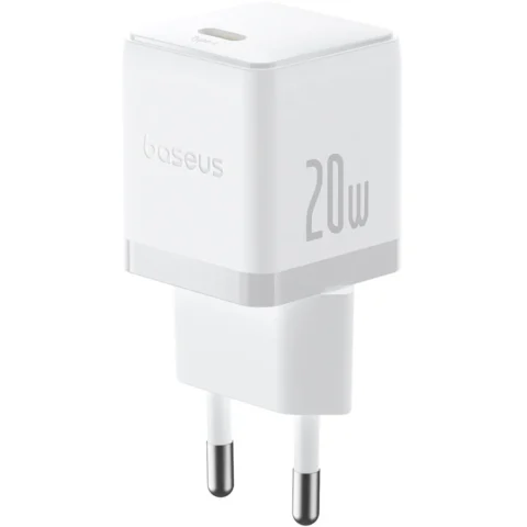 Baseus Incarcator Palm, USB-C, 20W, Alb