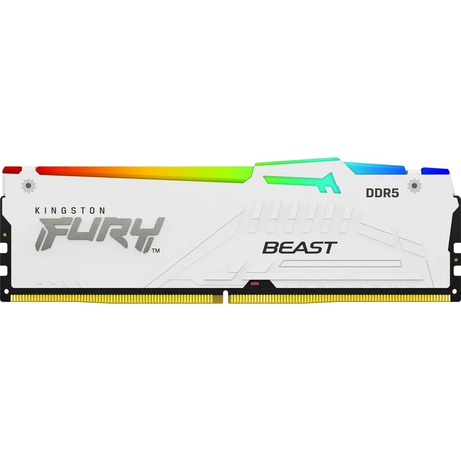 Kingston Memorie FURY Beast RGB White 32GB DDR5 6000MHz CL36