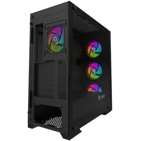 AQIRYS Carcasa Avior Middle Tower Argb Tempered Glass Negru