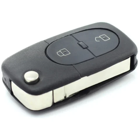 Carguard Carcasa Cheie Tip Briceag Audi Cu 2+1 Butoane 1 Buton De Panica Si Baterie 1616