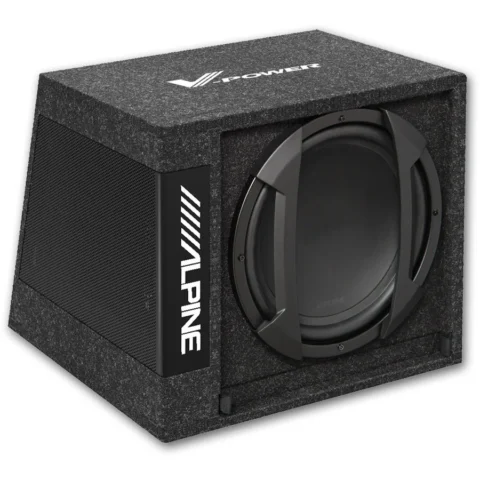 ALPINE Subwoofer Auto Amplificat SWD-355 150W RMS 12 inch 30 cm