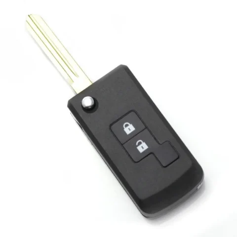 Carguard Carcasa pentru Cheie Nissan Tip Briceag 2+1 Butoane Model Patrat Negru