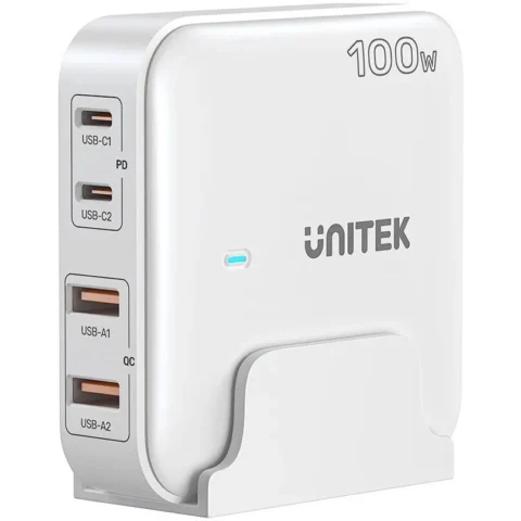 UNITEK Incarcator P1229AWH01-EU 100W 2x USB-C 2x USB-A Alb
