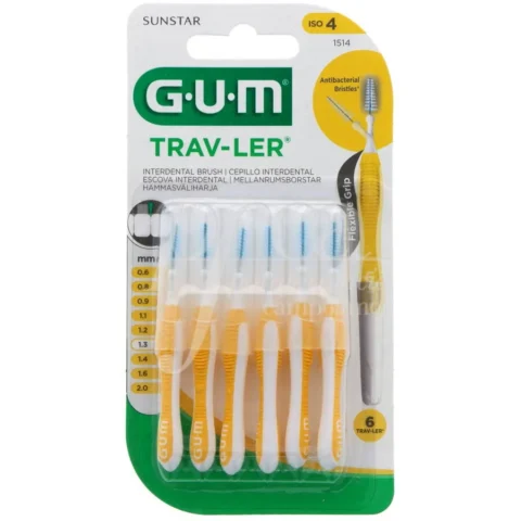 Periuta de Dinti Interdentara GUM1514MA4 Travler 1.3mm Multicolor