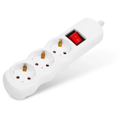 Delight Prelungitor 3 Prize Schuko fara Cablu cu Intrerupator 16A Montaj Protectie Copii