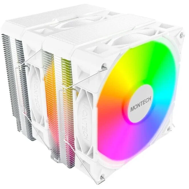 Montech Cooler Procesor NX600 ARGB Dual Tower- 2x 120mm Alb