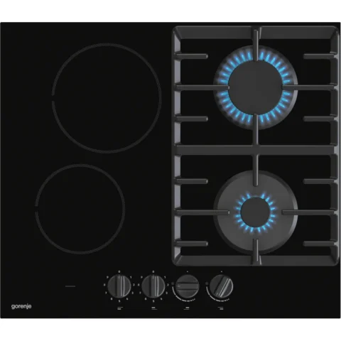Plita Incorporabila GCE691BSC Gaz + Electric 4 Arzatoare Negru
