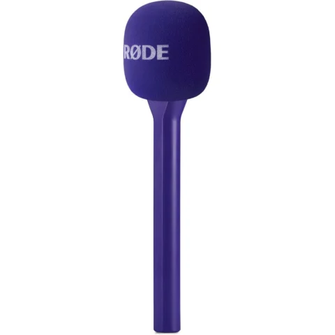 Rode Microphones Interview GO, microphone purple, adapter