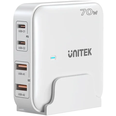 UNITEK Incarcator P1228AWH01-EU 70W 2x USB-C 2x USB-A Alb