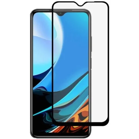 Devia Folie protectie Frame Sticla Full Fit pentru Xiaomi Redmi 9T Black (1 fata Anti-Shock, 9H, 0.26mm)