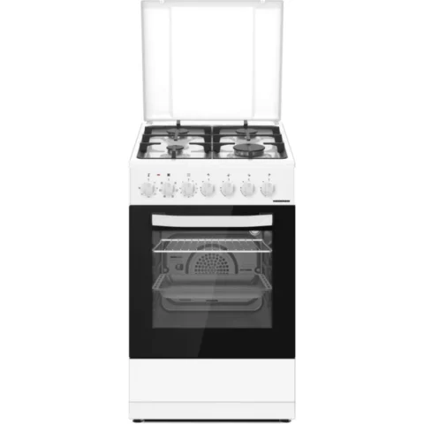 Heinner Aragaz Mixt HFSC-S65MIXF-WH 4 Arzatoare Gaz Cuptor Electric Alb