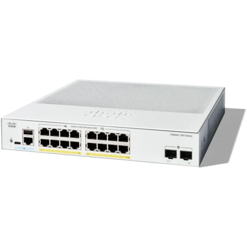 Cisco Switch Catalyst 1300 16-PORT GE FULL/POE 2X1G SFP Alb