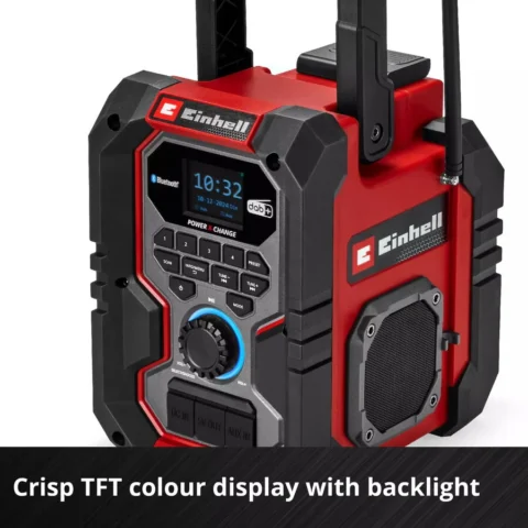 Einhell battery-powered radio TE-CR 18 Li DAB+/FM/BT – Solo
