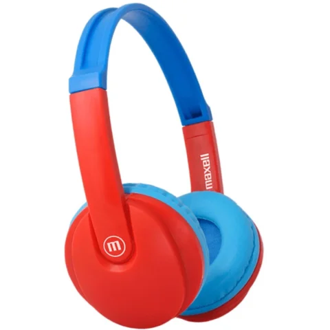 Maxell Casti pentru Copii HP-BT350 Microfon Bluetooth Limitare Volum 85dB Rosu/Albastru