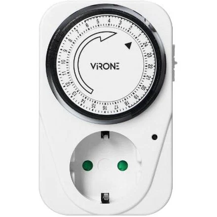 ORNO Priza Programabila VIRONE MT-1(GS) Schuko 230V 16A 3500W Alb