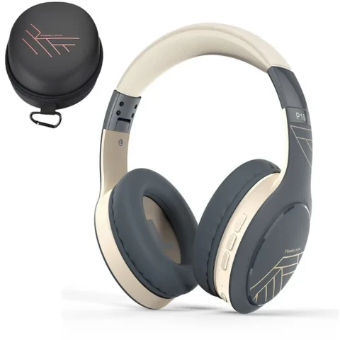 PowerLocus Casti Casti Bluetooth Wireless Over-Ear P19 Asphalt Gri