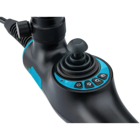Hazet HD video endoscope set with 360° swivel probe O 3.9mm, 4-piece, inspection camera black/blue, photo and video recording via app