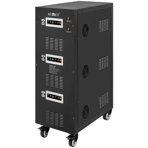 Kemot Stabilizator de Tensiune 80KVA LCD Black