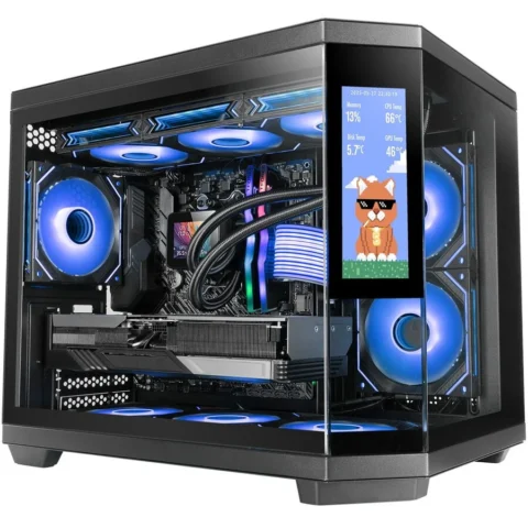 Tacens Carcasa Mars Gaming MC3TCORELCDM Mini Tower Negru