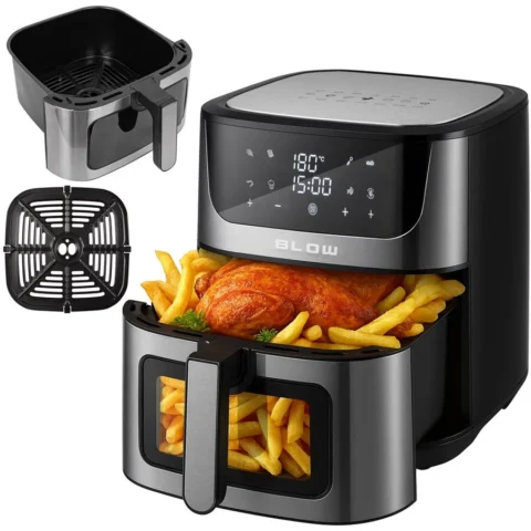 Air Fryer Fat-free BLOW 2500W 8L 8 Programe Negru/Gri