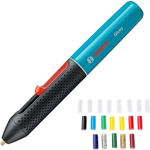 Bosch Powertools Bosch Cordless hot glue stick Gluey Lagoon Blue, hot glue gun (blue/black, incl. 20 glue sticks) Bosch Powertools Bosch Cordless hot glue stick Gluey Lagoon Blue, hot glue gun (blue/black, incl. 20 glue sticks)