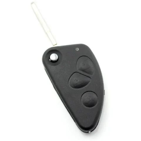 Carguard Carcasa pentru Cheie Alfa Romeo Tip Briceag cu 3 Butoane Negru